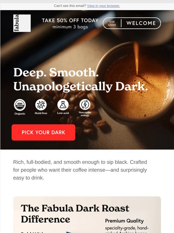 ☕ Your boldest cup yet