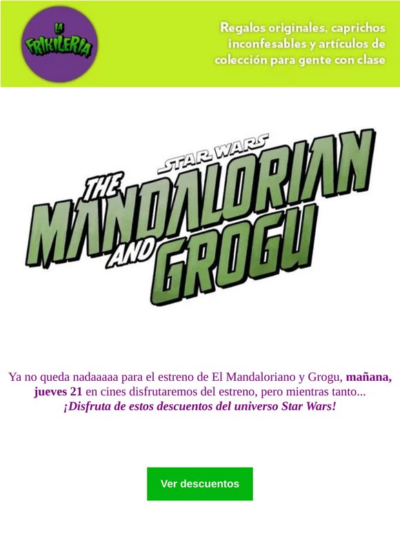 Estreno del Mandaloriano y Grogu con descuentos! 😏🔥