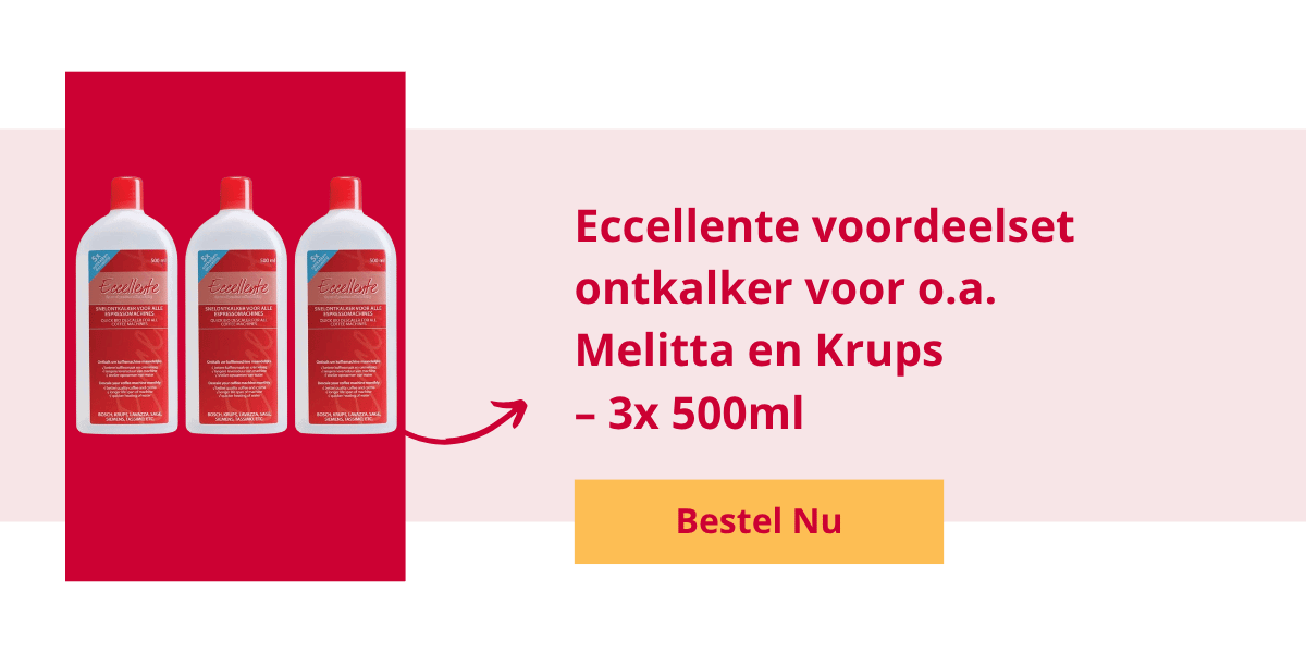 Eccellente voordeelset ontkalker voor o.a. Melitta en Krups 3x 500ml