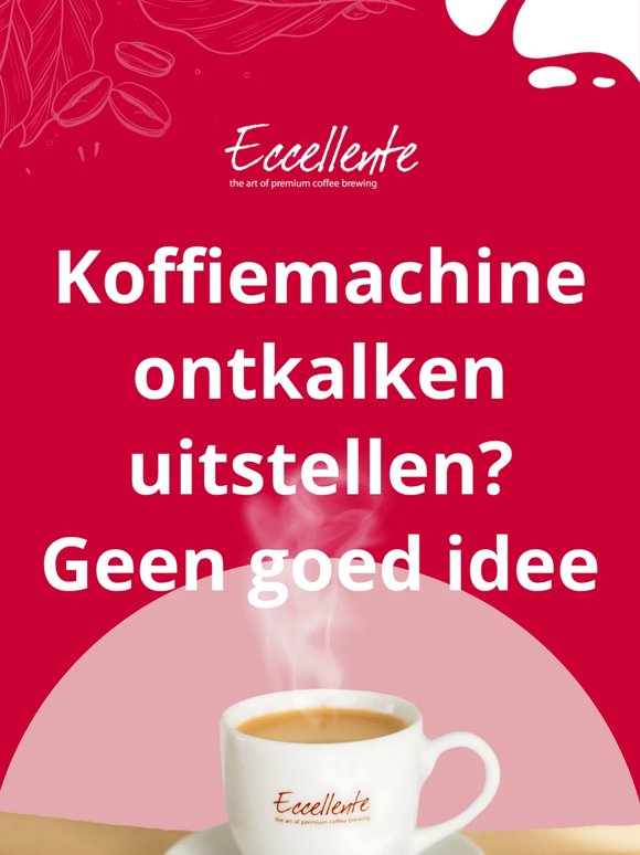 ☕️ Koffiemachine ontkalken uitstellen? Geen goed idee