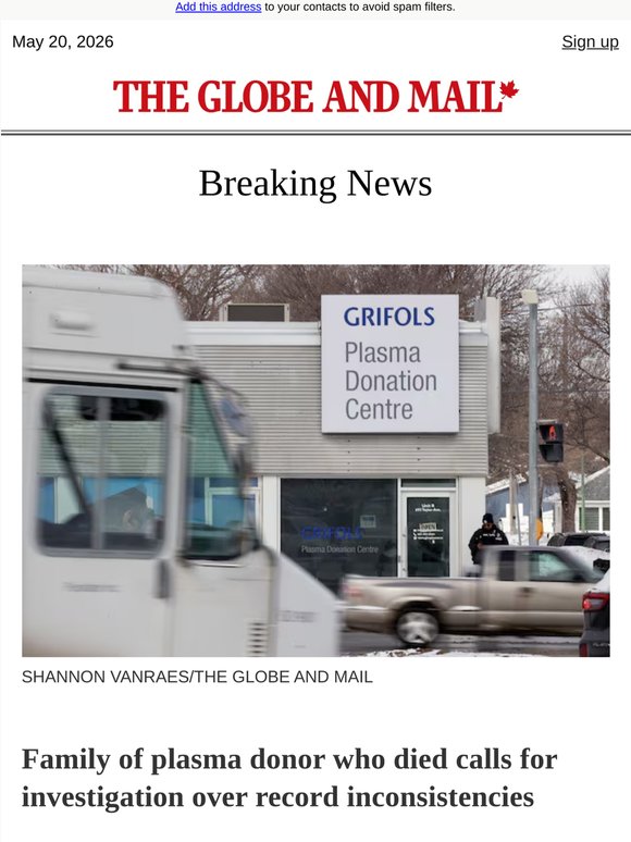 Breaking News: Family of plasma donor who died calls for investigation over record inconsistencies