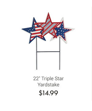 22" Triple Star Yardstake