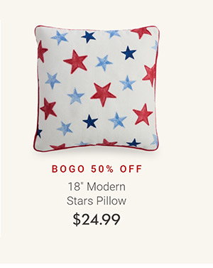18" Modern Stars Pillow
