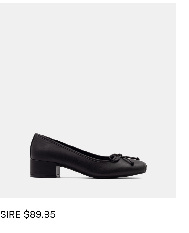 Sire Ballet Heel Black