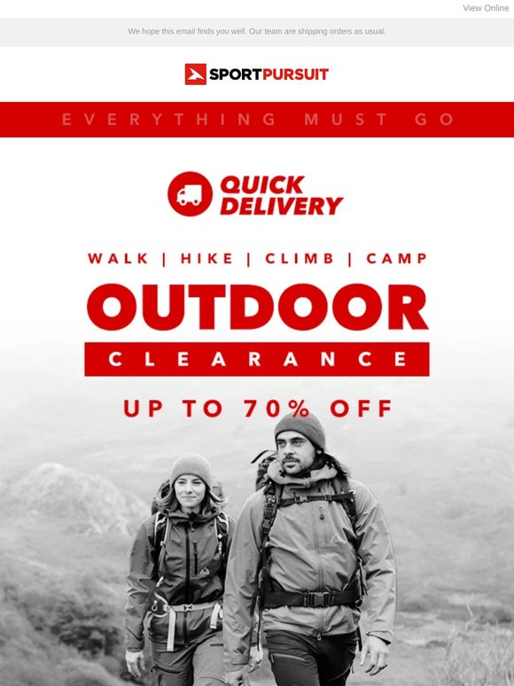 Outdoor CLEARANCE - Everything Must Go