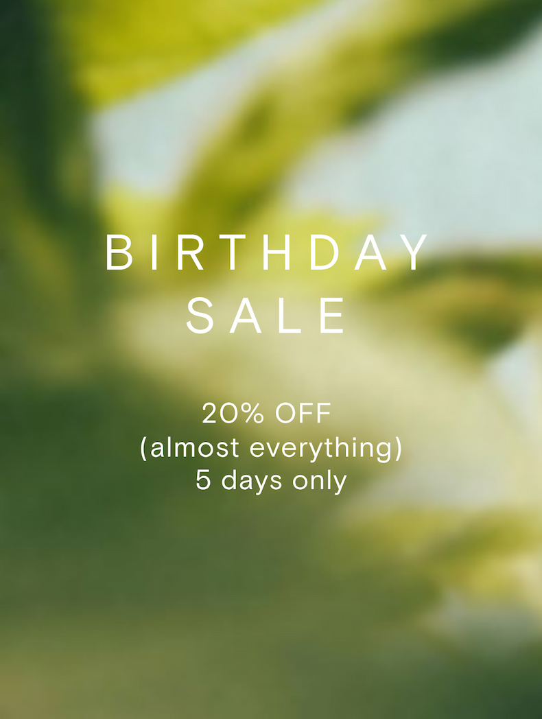 BIRTHDAY SALE