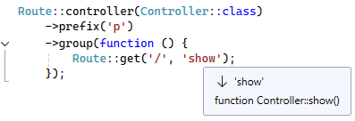 string navigation