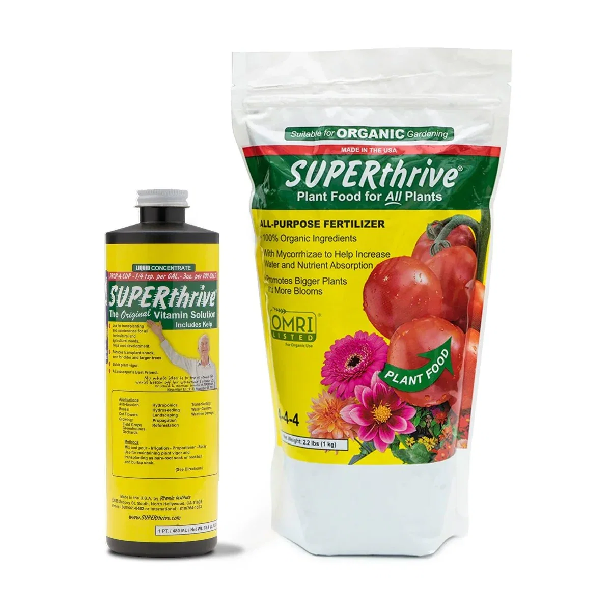 Image of SUPERthrive Vitamin Solution 1 pt + Organic All-Purpose Fertilizer