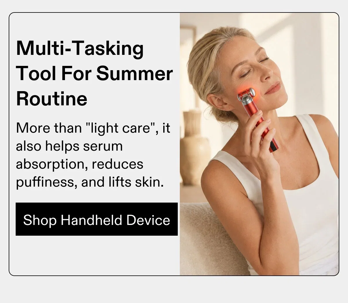 Multi-tasking tool for summer routine