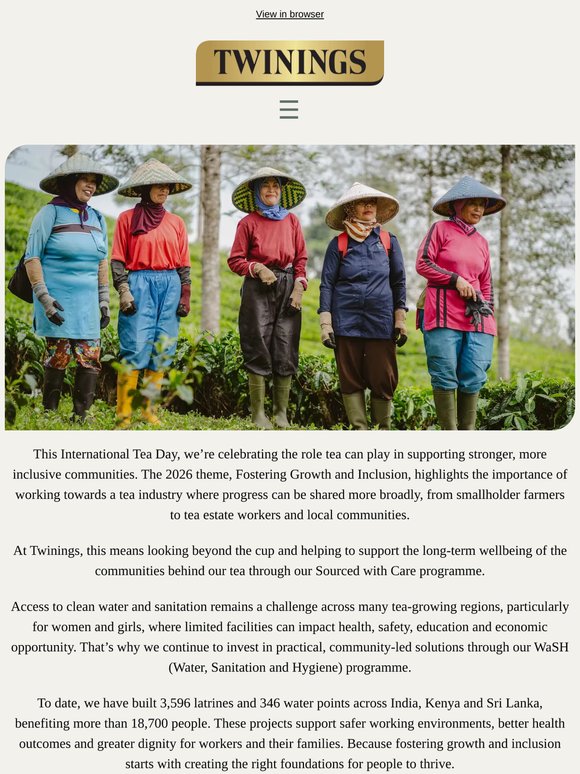 Supporting the people who make tea possible
