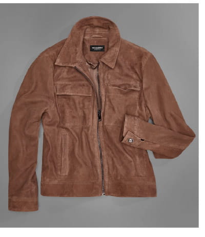Banks Suede Zip Shirt Jacket