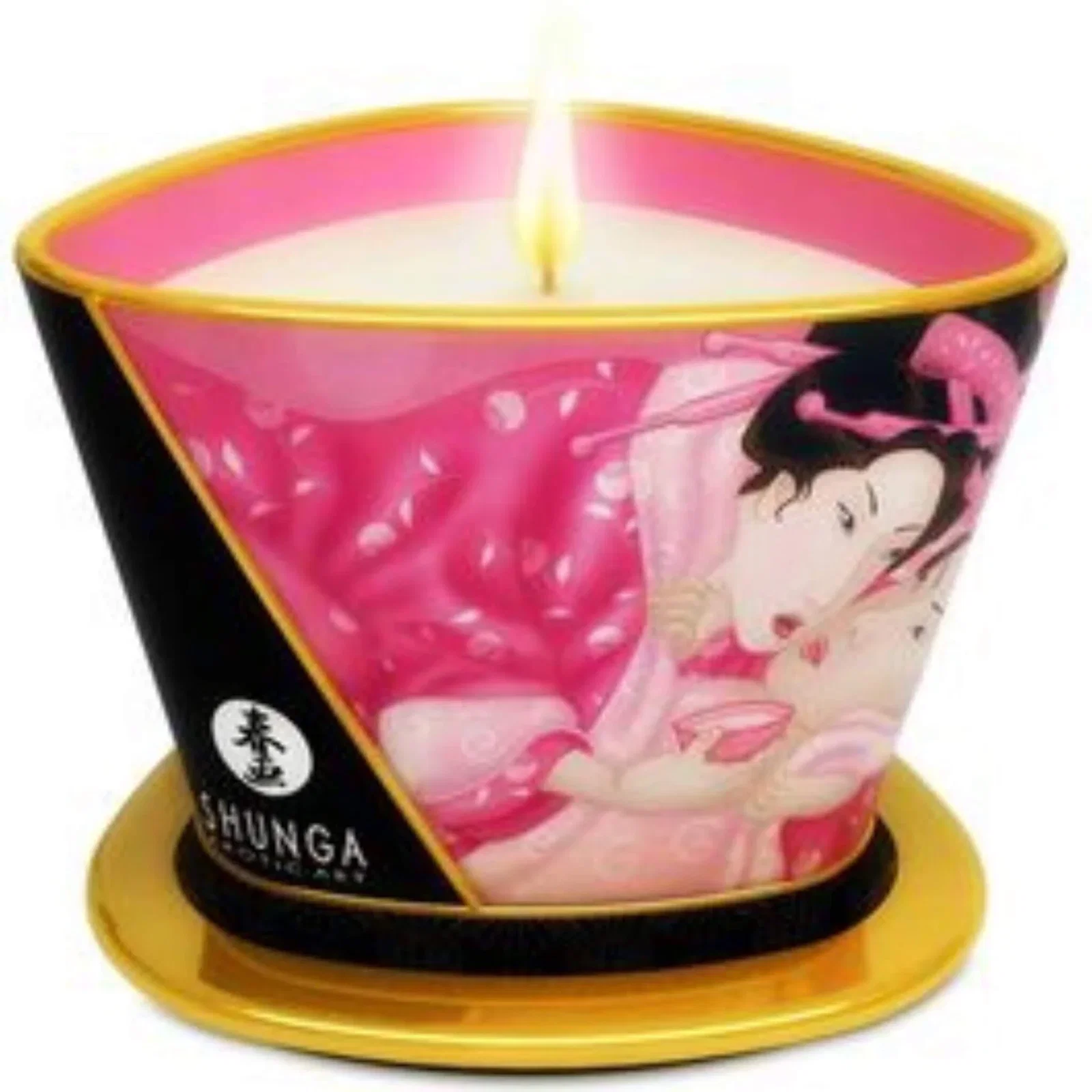 Vela de Masaje Shunga Rosas con Cava