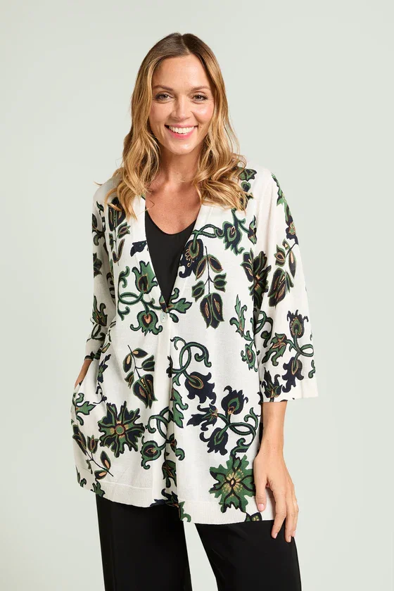 CARDIGAN STAMPATO