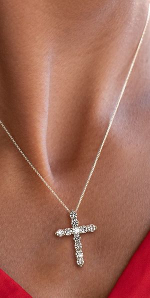 Italo Cross Necklace Pendant Necklace For Women Silver Necklace