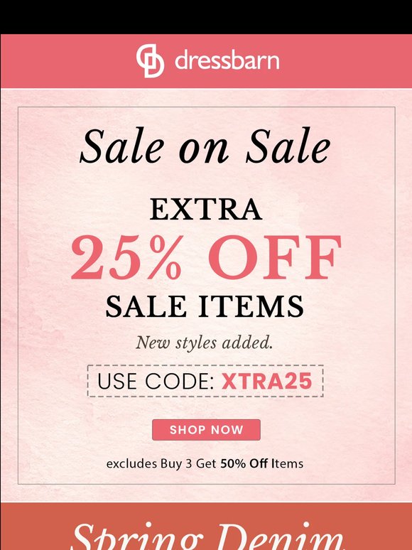 LAST DAY: SALE ON SALE + SPRING DENIM.