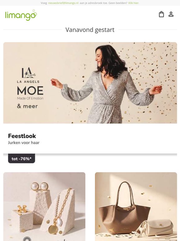 Kies je feestlook 💃 Tot -76% op Tamaris, Reisenthel & meer