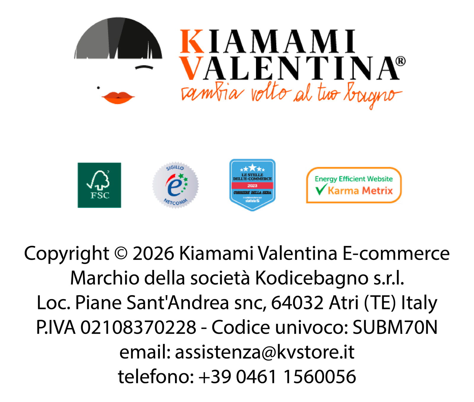 KIAMAMI VALENTINA cambia volto al tuo bagno