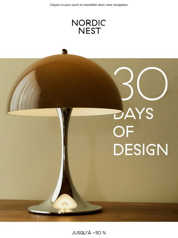 Jusqu'à -50 % sur des objets design du quotidien