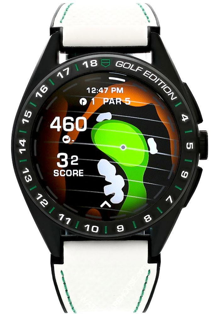 TAG Heuer Connected Calibre E4 Golf Edition 45MM Titanium Smartwatch – Swimming, Walking, Running, Calls, Text, Heart Rate, Steps, Apps, Music, Agenda