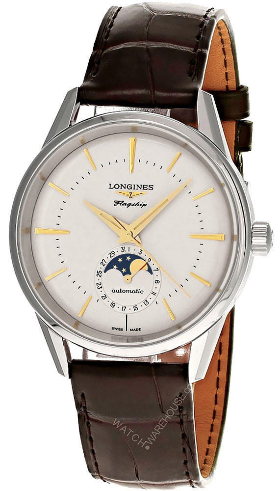 Flagship Heritage Moonphase Silver Dial Men’s Watch .