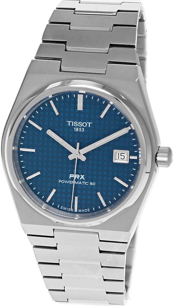 TISSOT PRX Automatic 38MM Blue Dial Titanium Men’s Watch