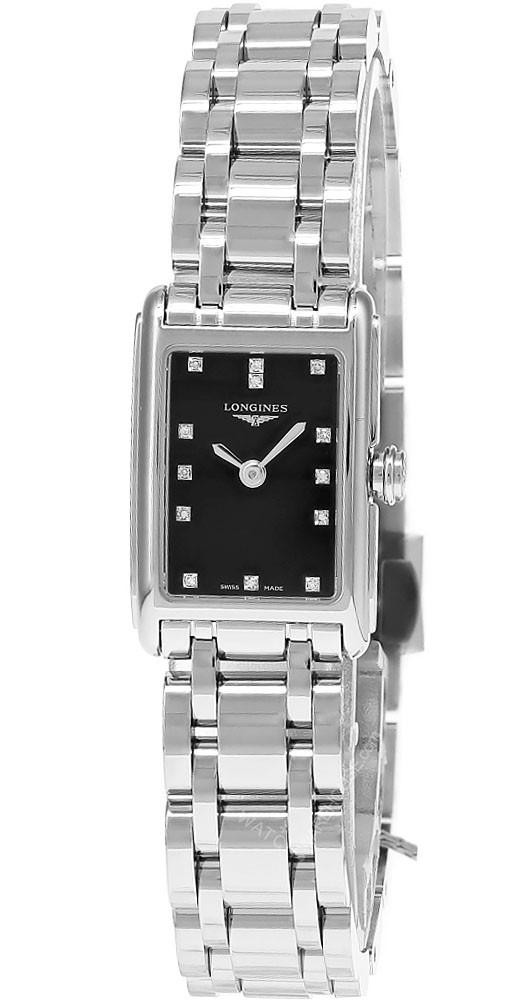 DolceVita Quartz SS 27MM Black Diamond Dial Women’s Watch .