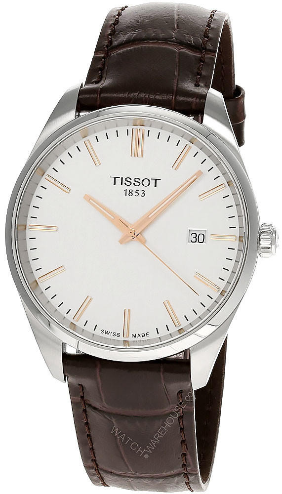 TISSOT PR 100 QTZ 40MM Silver Dial BRN Leather Men’s Watch
