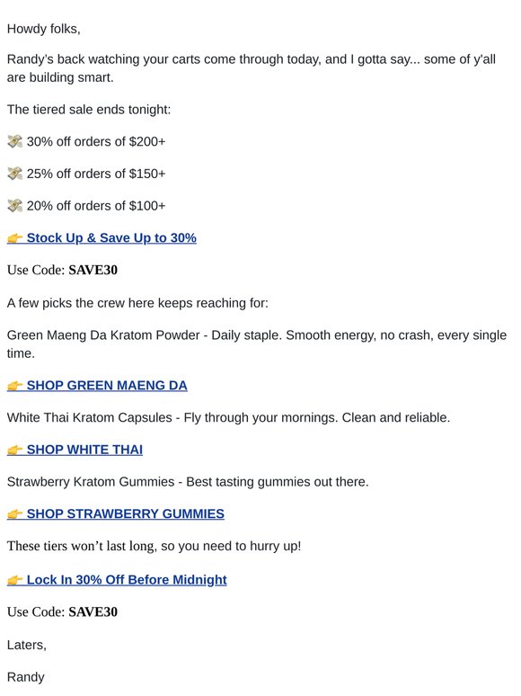 30% Off seldom returns soon. Get in, folks!