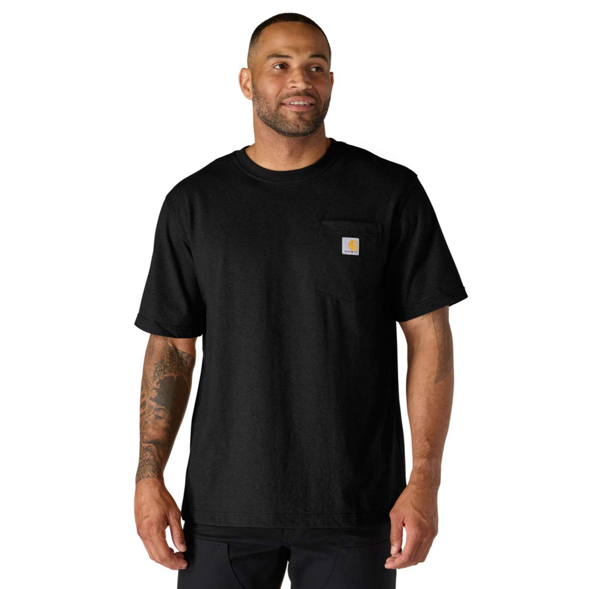 Carhartt M Dearborn Relaxed pocket T-Shirt - zwart - M