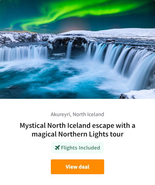 Mystical North Iceland escape with a magical Northern Lights tour