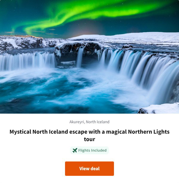 Mystical North Iceland escape with a magical Northern Lights tour