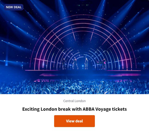 Exciting London break with ABBA Voyage tickets