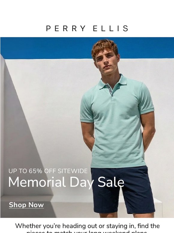 The Memorial Day Sale | Up to 65% Off Sitewide