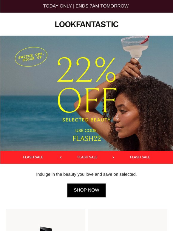 Flash Sale: 22% Off