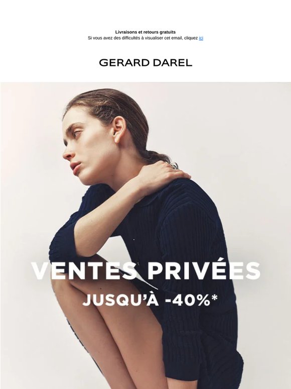 Jusqu'à -40% sur la collection Été I Ventes Privées