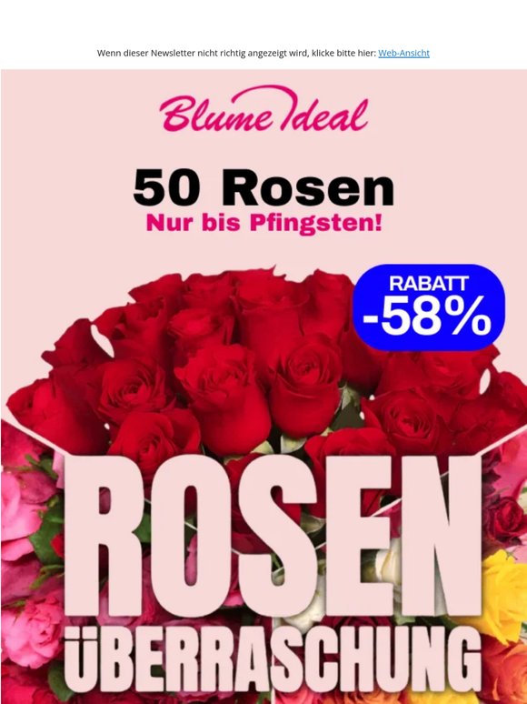 -58% 🌹 Blumen ab 14,99€