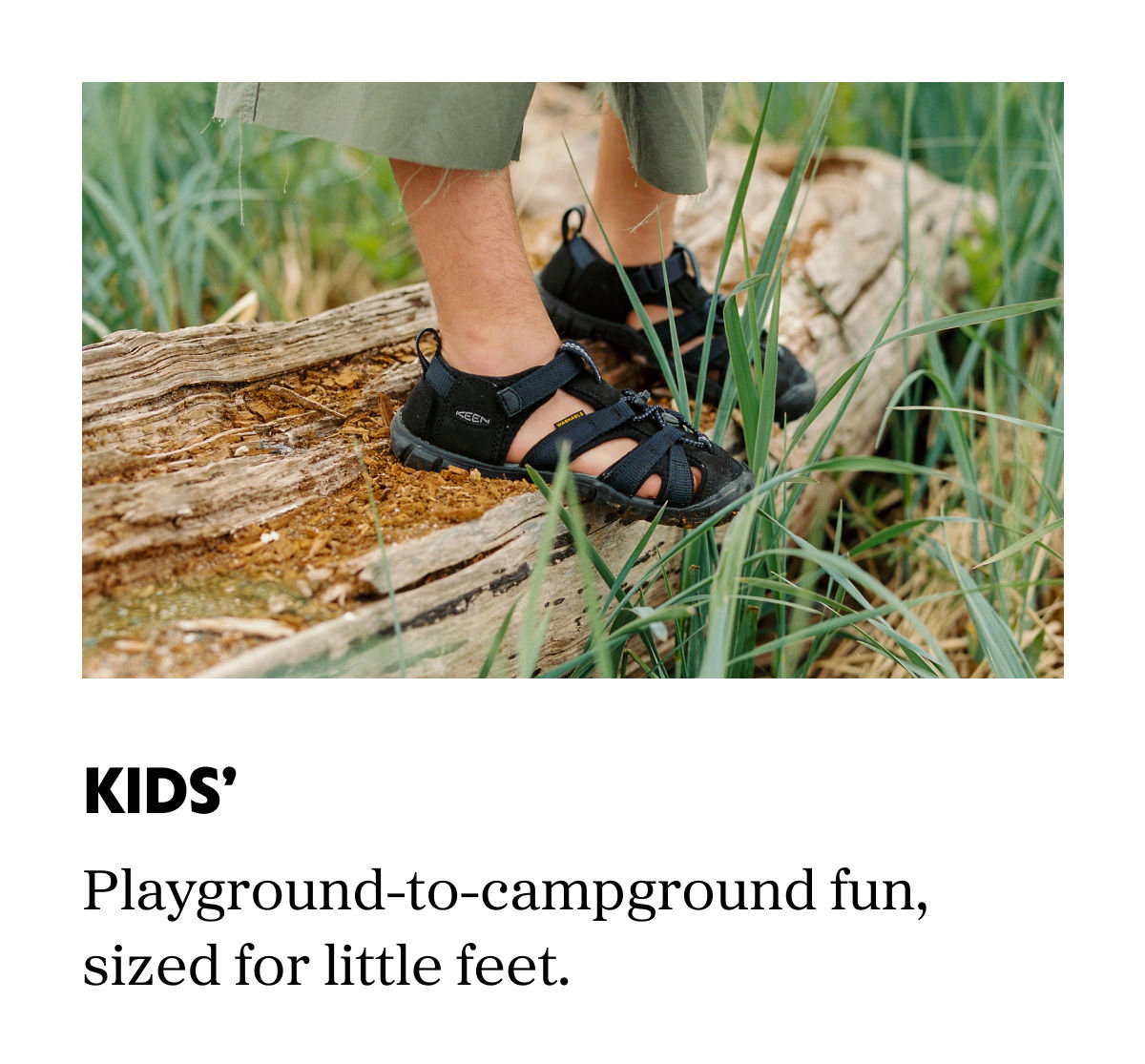 Kids': Playground-to-campground fun, sized for little feet.