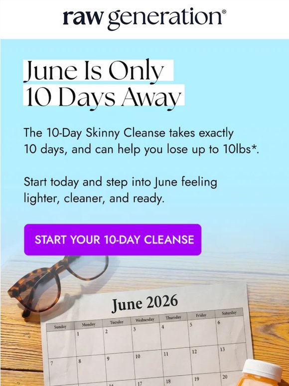 How to lose up to 10lbs before June. ➡️