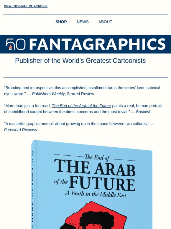 The End of the Arab of the Future by Riad Sattouf is out now!