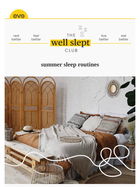upgrade your summer sleep routine