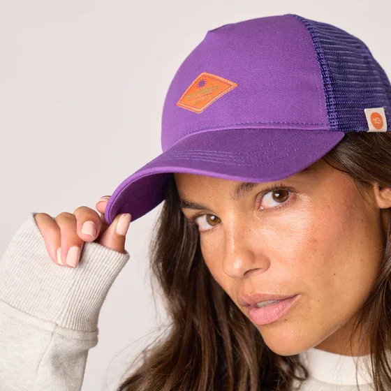 Casquette en coton Trucker - Violet