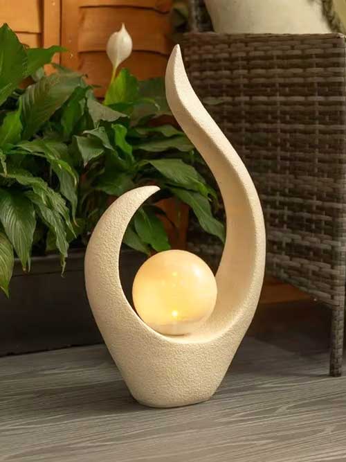 Abstract Flame Ornament