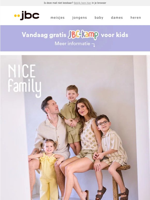Nieuw | NICEfamily x JBC-zomercollectie ☀️