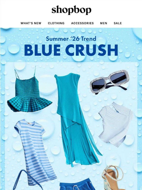 Summer trend: blue crush 💙