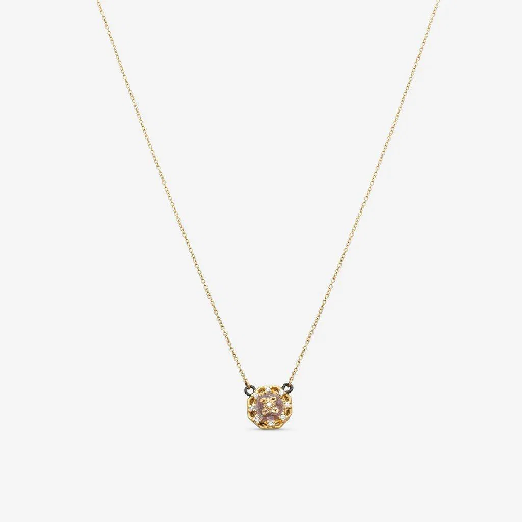 Image of Armenta 18K Yellow Gold & Grey Sterling Silver Multi-Gemstone Necklace 20633