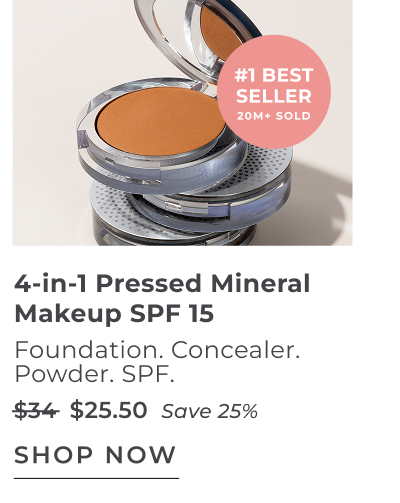 4-in-1 pressed mineral makeup SPF 15