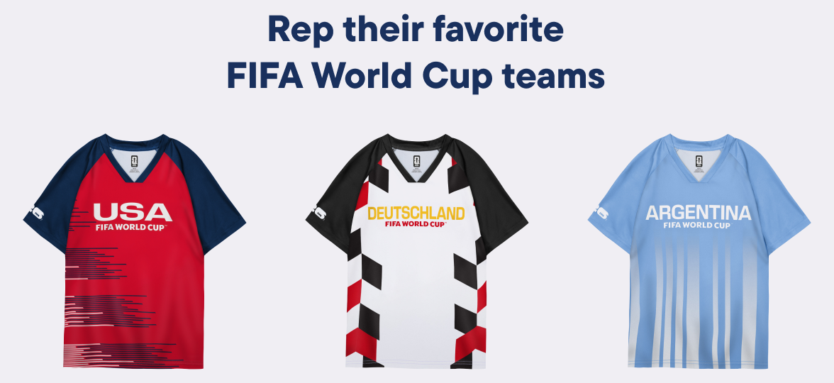 Rep their favorite FIFA World Cup teams