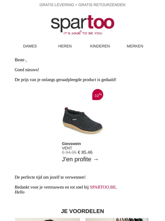 📉 De prijs van het item dat je had gespot daalt!