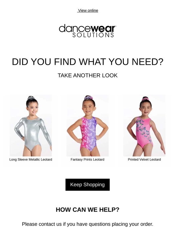 Still interested? Get the dancewear you need now