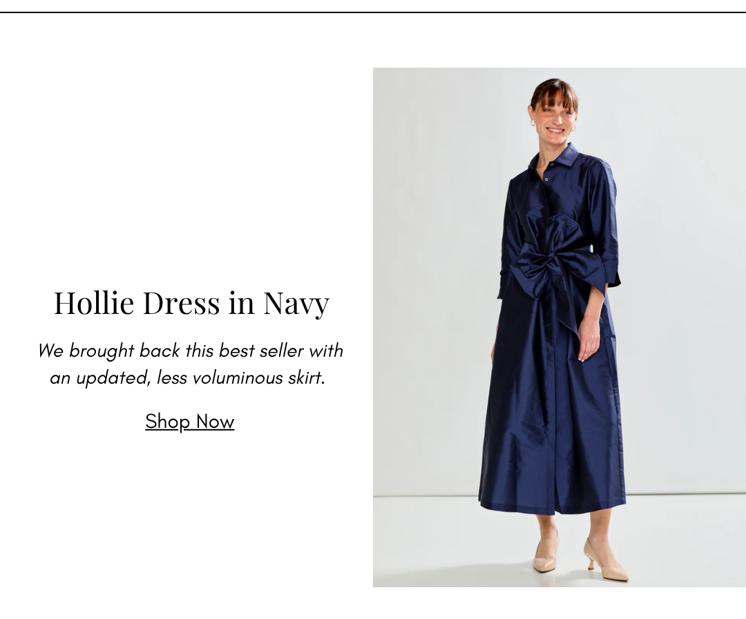 the hollie dress in navy